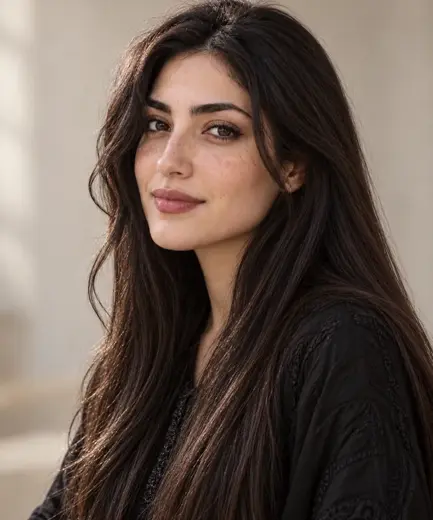مدل و رنگ مو · بلند و صاف